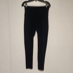SPANX Velvet Leggings Black Womens Large